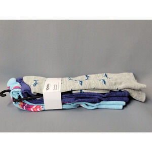 Sonoma The Everyday Crew Socks Mens Size 8-13 Shark Surfboard Print 3 Pair New